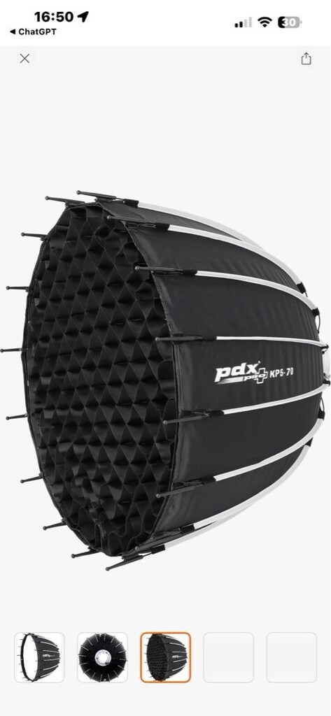 PDX SI-70 (70 cm) Parabolik Gridli Softbox – Az Kullanılmış - 4