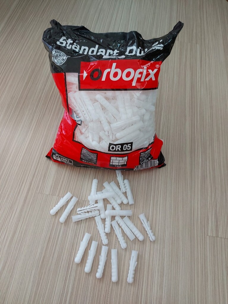 12 mm.200 Adet Plastik Dübel - 8