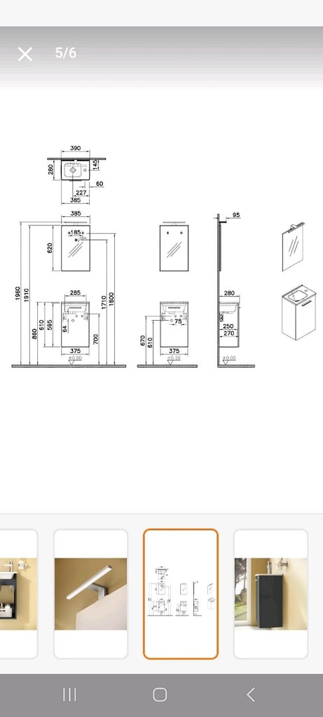 Vitra Mia Banyo Lavabo Dolap Ayna Takım - 3