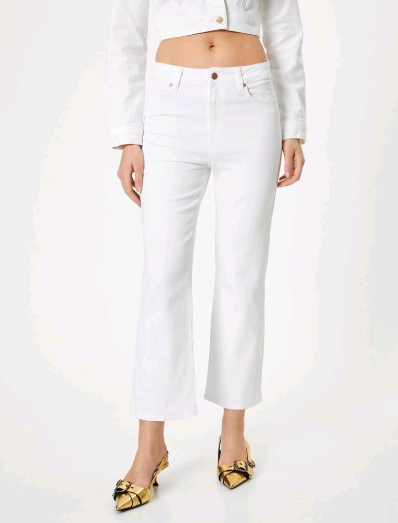 Koton victoria Beyaz Flare Jean Pantolon