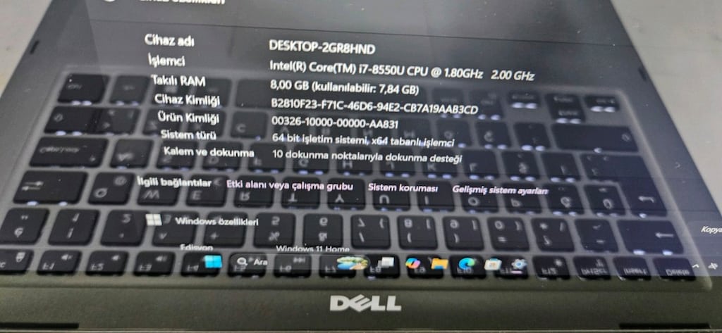 Dell inspiron 5379 Dokunmatik Ekran 2'si 1 Arada Laptop - 4