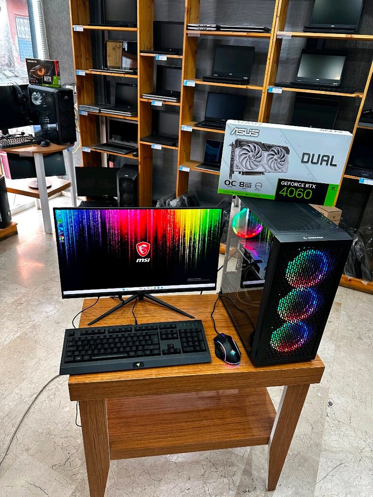 GAMİNG Intel 14. Nesil RTX 4060 16 GB RAM 512 GB SSD RGB KASA - 3
