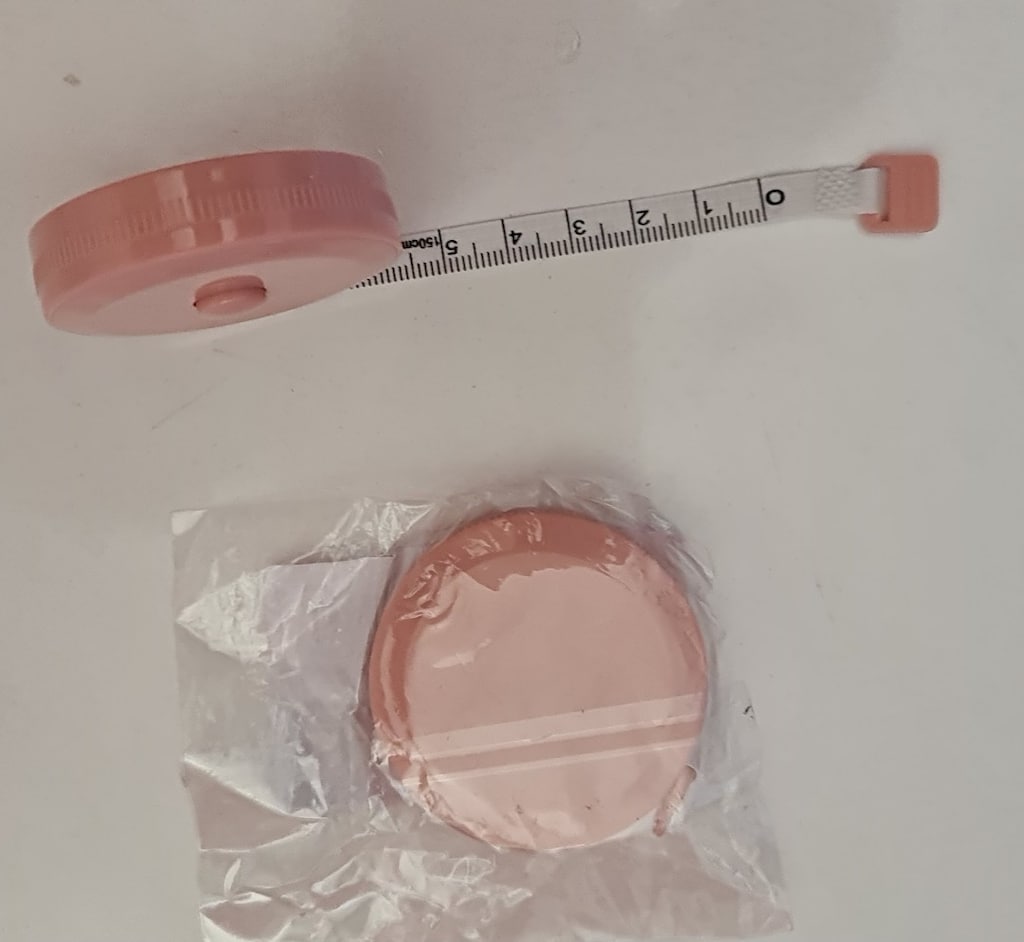 1,5 m. Otomatik sargılı mezura. Dikiş ve terzilik cetveli. PEMBE. - 8