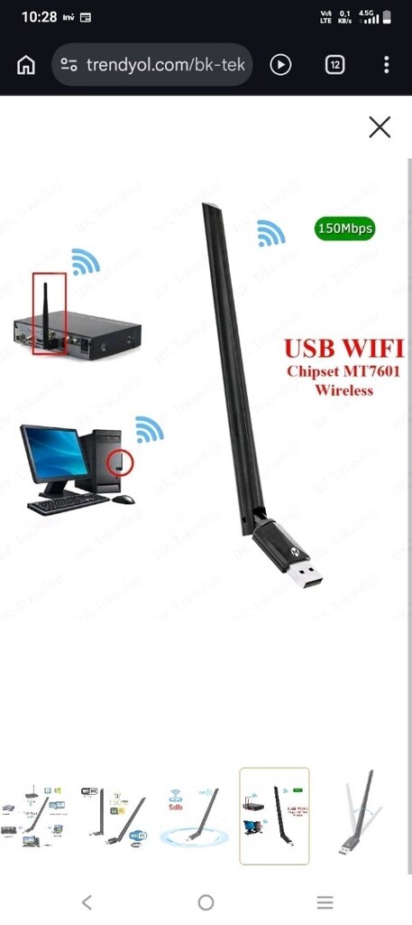 MAGBOX Usb Antenli Wifi Adaptör - 6