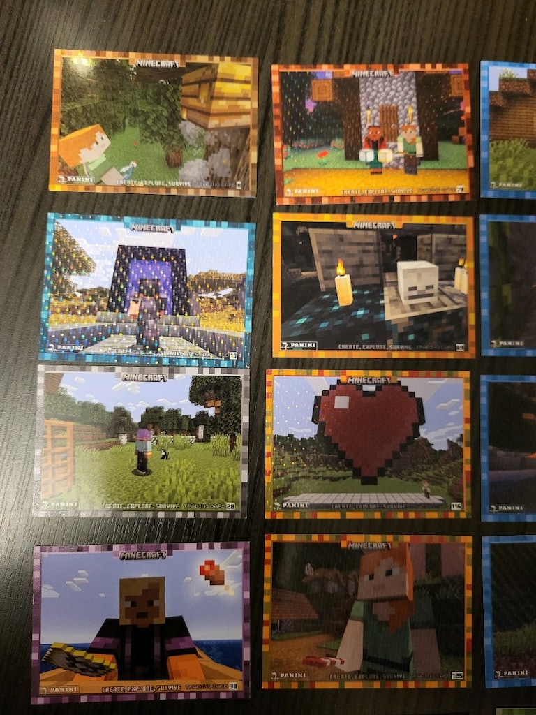 2023 minecraft panini kart seti - 2