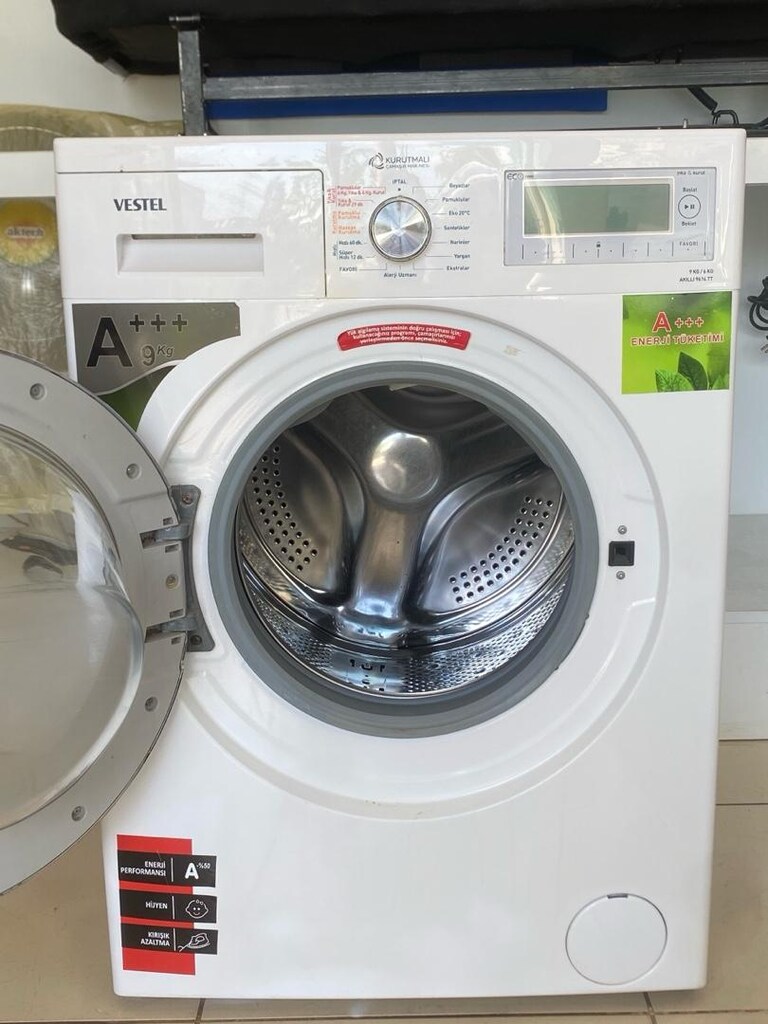 SIFIR AYARINDA GARANTİLİ KURUTMALI ÇAM AŞIR MAKİNESİ 9KG DİJİTALL - 5