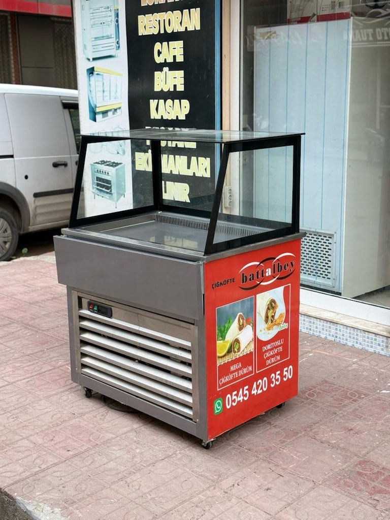 çiğ köfte dolabı çiğ köfte tezgahı çiğ köfte meze dolabı - 14