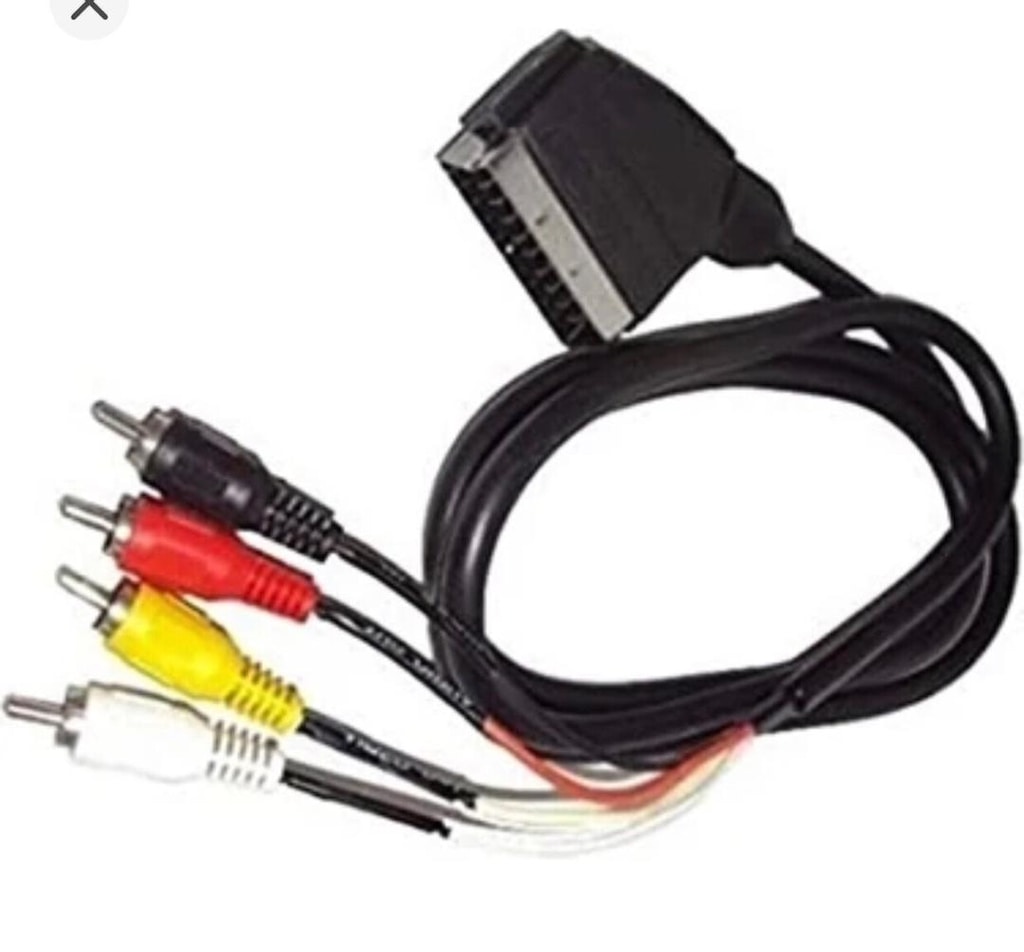 Scart konnektör- 4RCA S video çift RCA ses görüntü aktarım kablosu - 2