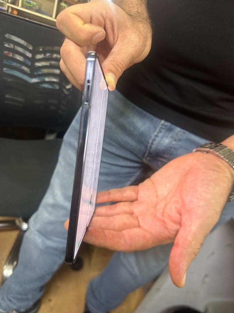 Samsung Z fold 5 orjinal lekeli çizgili ekran - 5