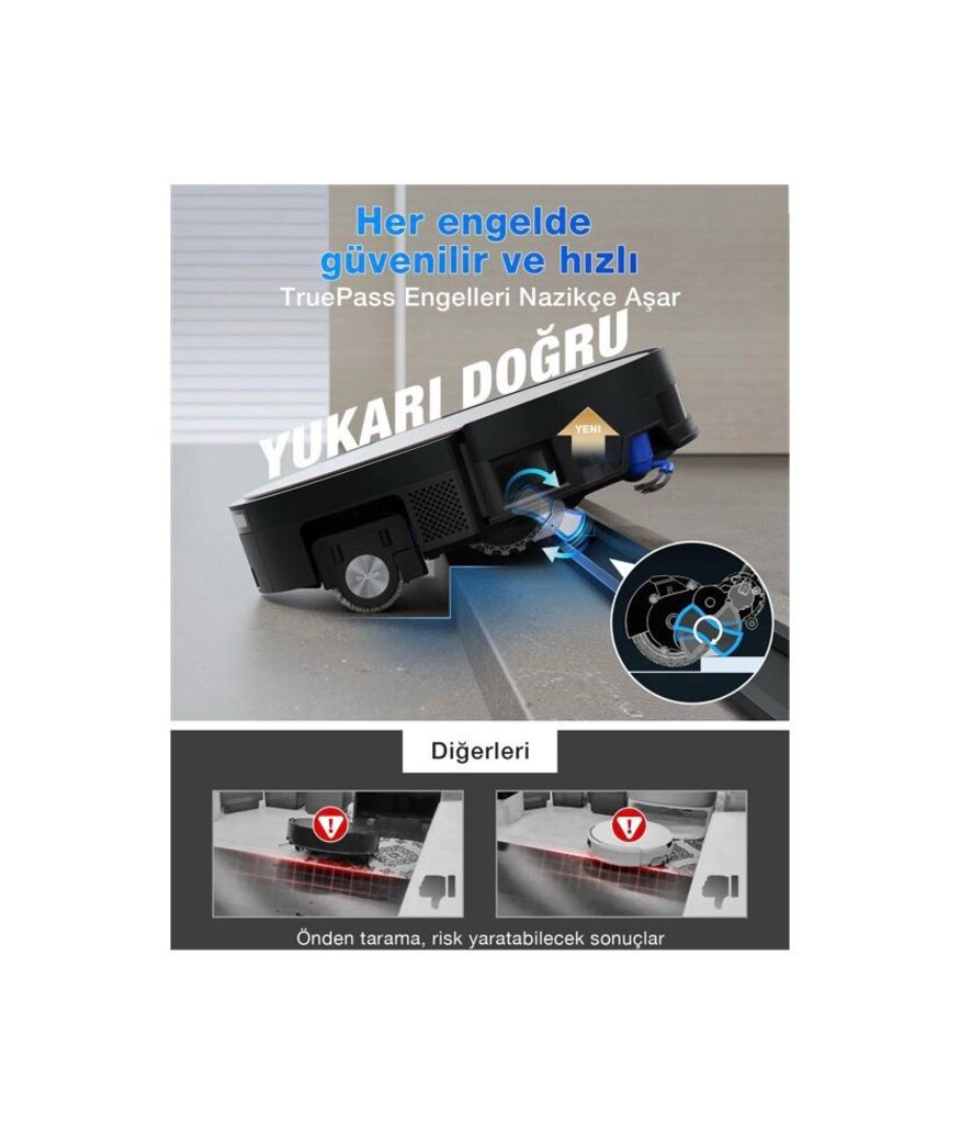 ECOVACS X11 Omni Cyclone Robot Süpürge + Mop - 4