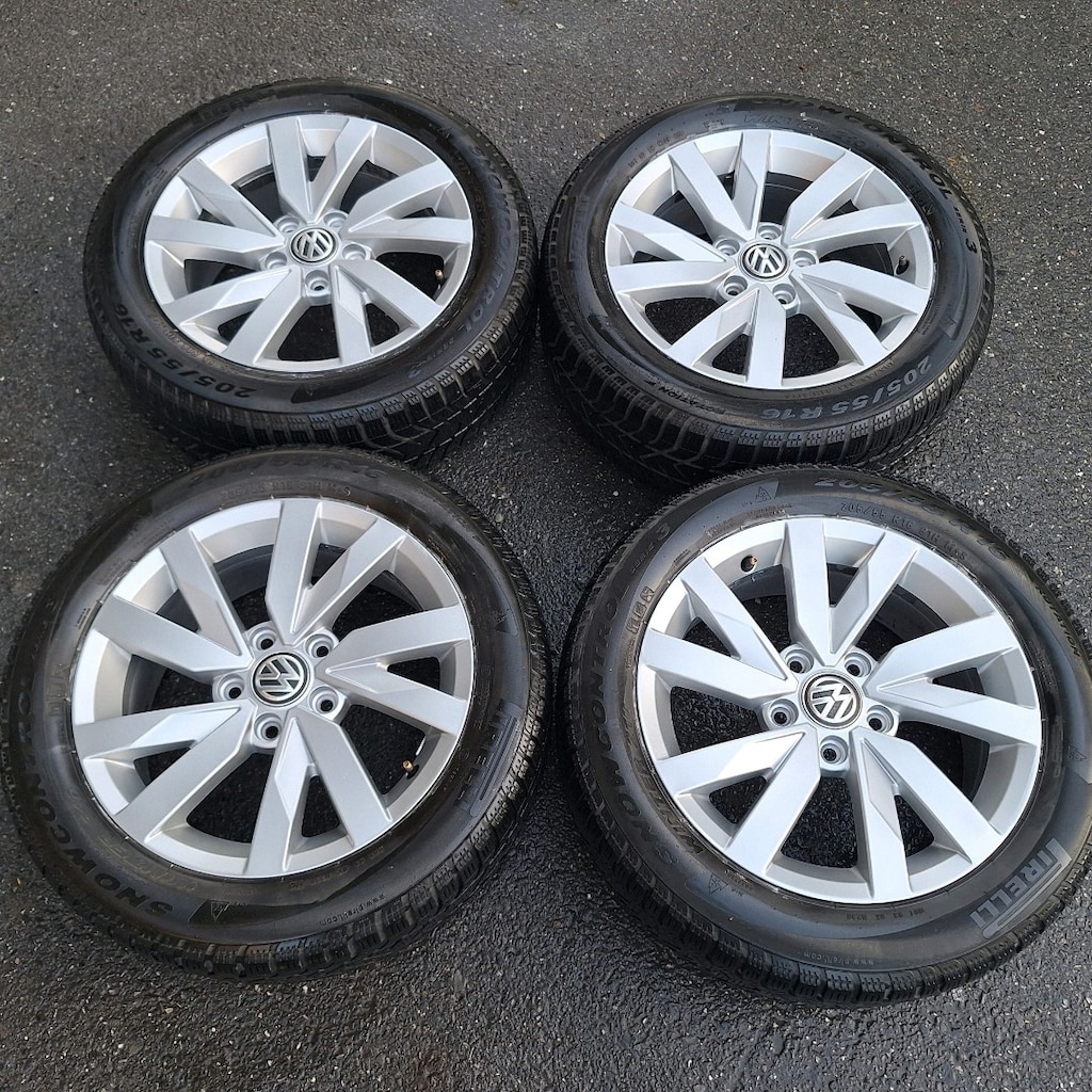 205 55 16 ORJİNAL PASSAT JANT LASTİK TAKIMI PASSAT JETTA CADDY GOLF - 4