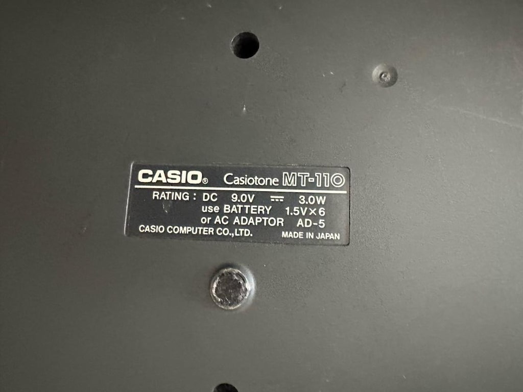 Casio mt 110 - 3