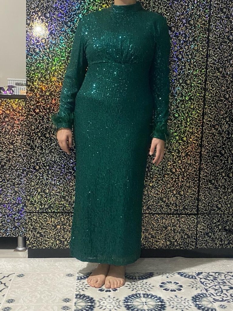 sıfır ayarında abiye elbise (xl) - 5