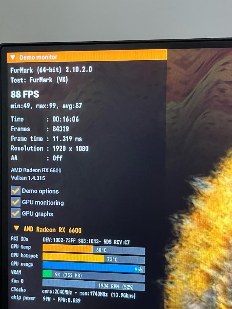 GARANTİLİ KUTULU ASUS RX6600 - 5