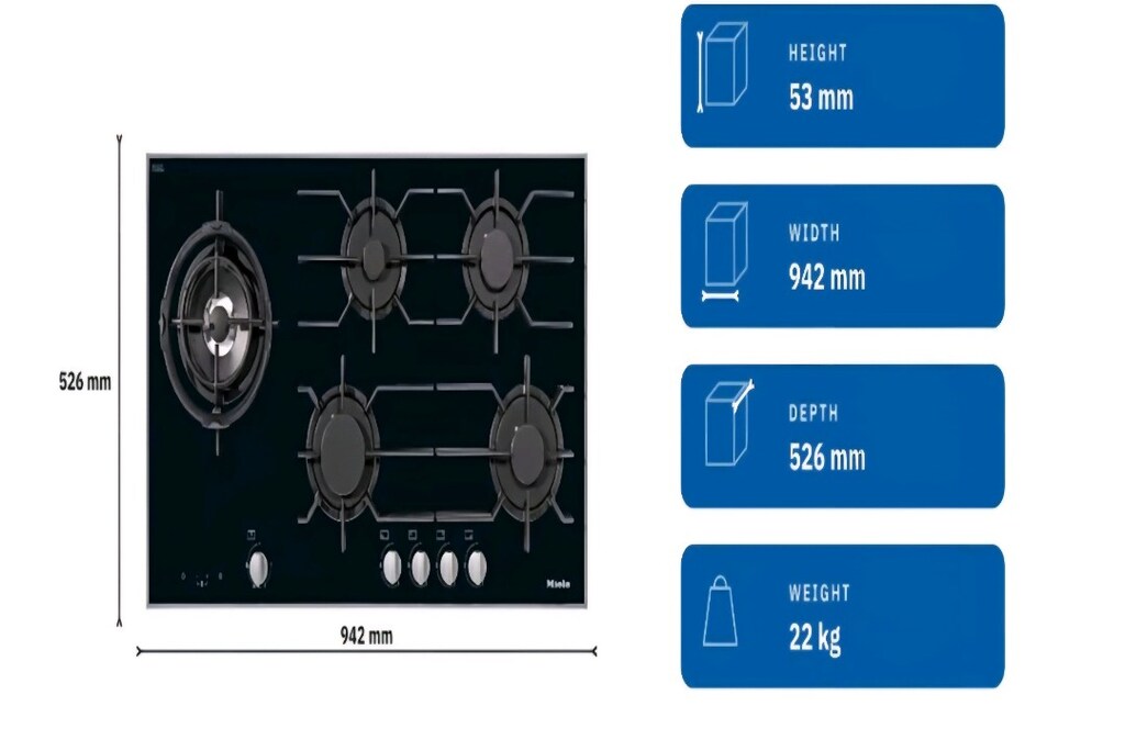 MİELE ANKASTRE 5 GÖZLÜ OCAK (GAGGENAU SMEG SİEMENS FRANKE BOSCH) - 3