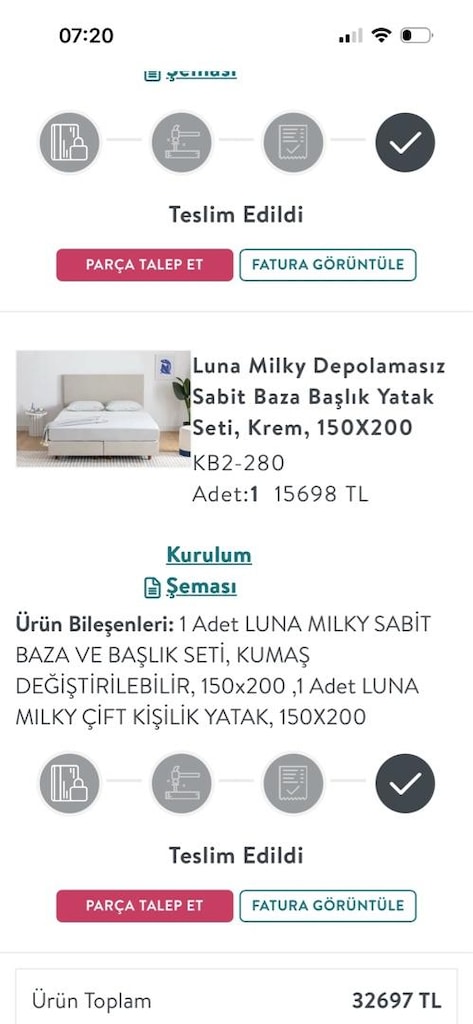 çift kişilik yatak seti Başlık+ çift baza+ çift kişilik yatak sabit - 2