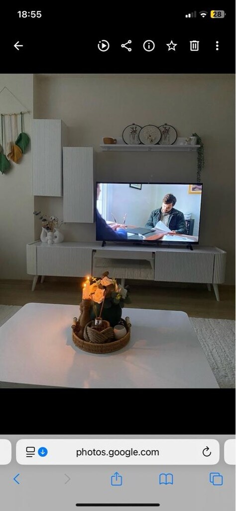 şömineli tv ünitesi seti - 4