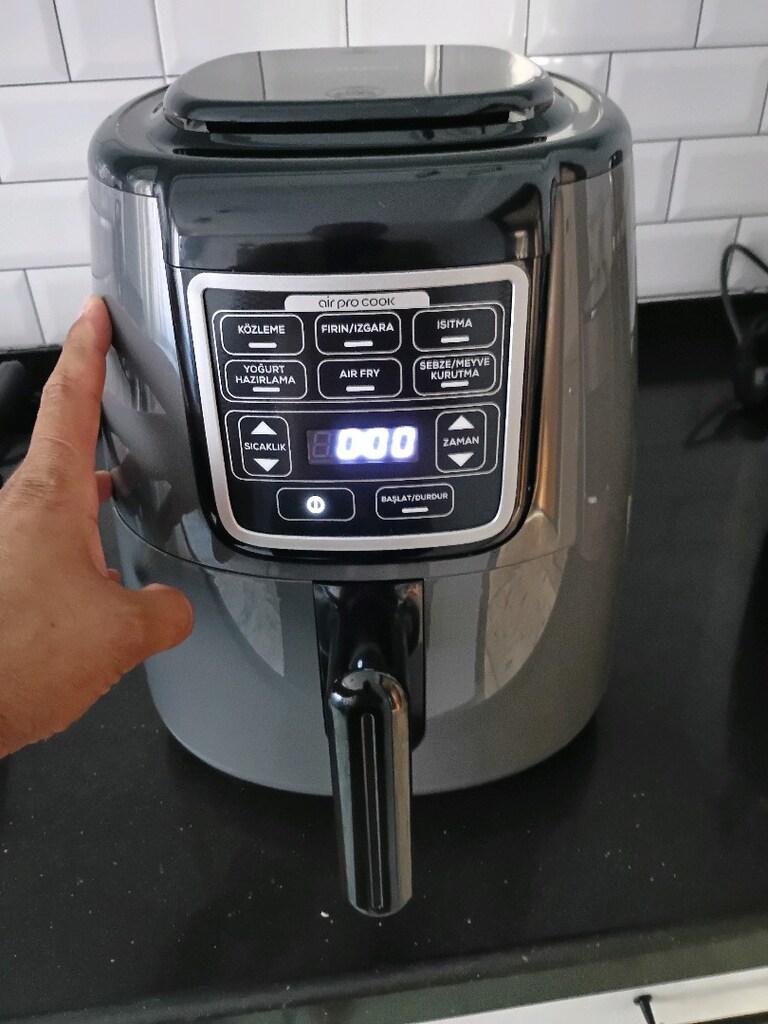 Karaca AirFryer Air Pro Cook Sıfır Hiç Kullanılmadı Uyguna Vericem - 6