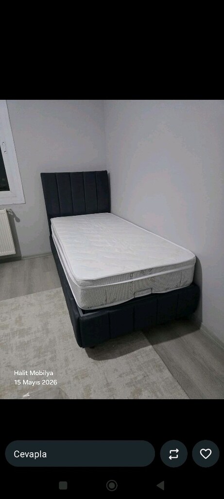 90/190 cm'lik baza Başlık yatak takım sandıklı baza - 6
