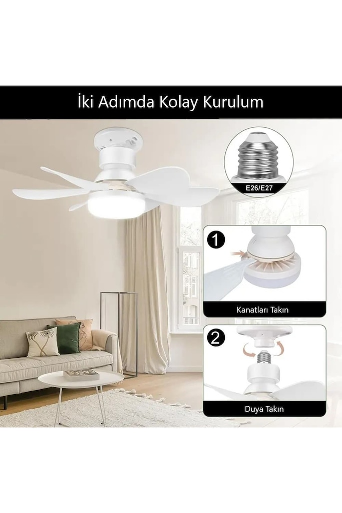 ToptancıOguz Güvencesiyle 52 cm Tavan Tipi Vantilatör - 4