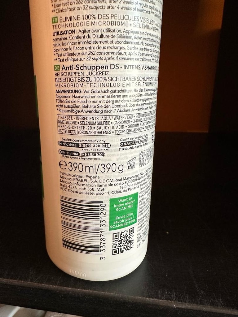 Dercos Normal ve Yağlı Saçlar için Kepeklenme Karşıtı Şampuan 390 ml - 3