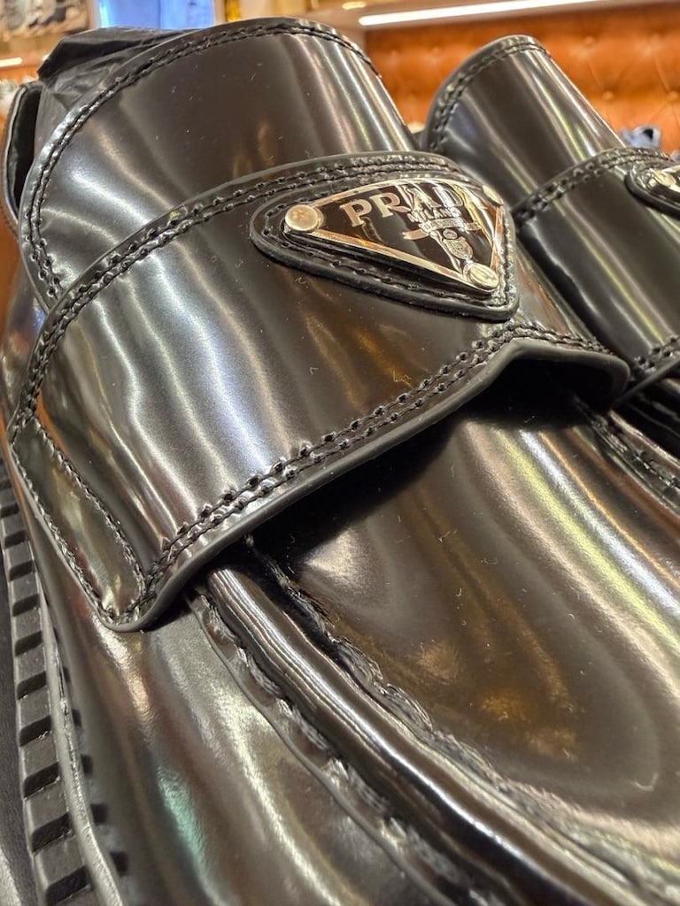 Prada Trianga Siyah Deri Loafer Ayakkabı - 3