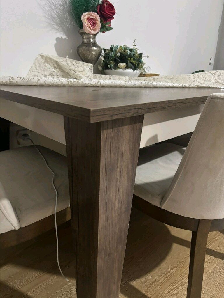 ÇETMEN marka açılır yemek masası ve 4 adet sandalye - 3