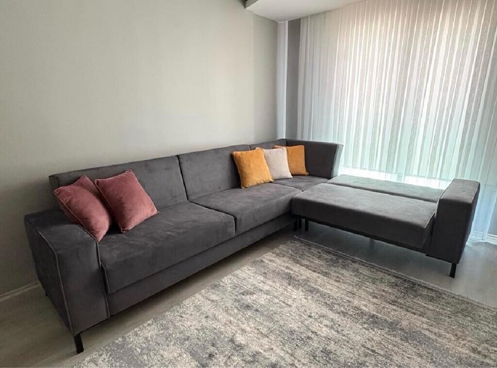 200x300 cm Köşe Koltuk L Koltuk Antrasit Gri - 5