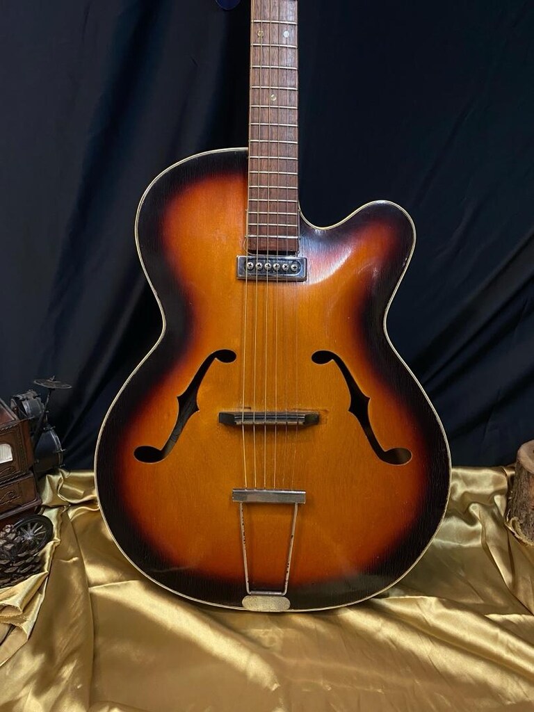 EKO Jazz Archtop 100 Elektro Akustik Gitar - 2