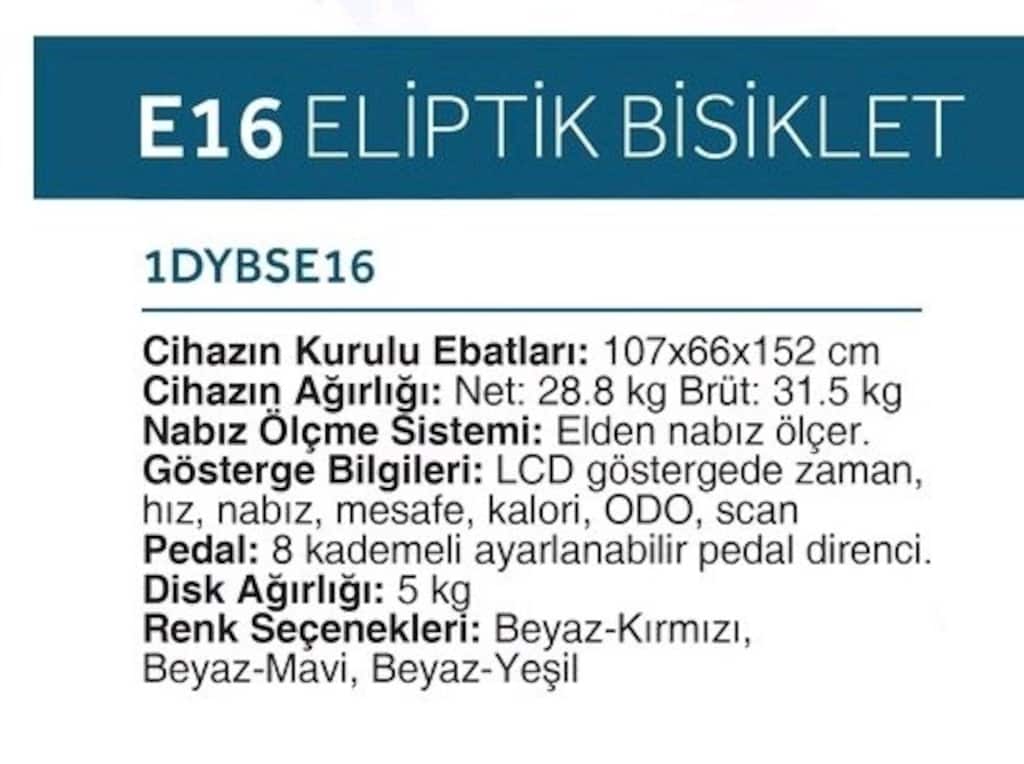 Dynamic E16 Manyetik Eliptik Bisiklet (Kondisyon Bisikleti) - 8