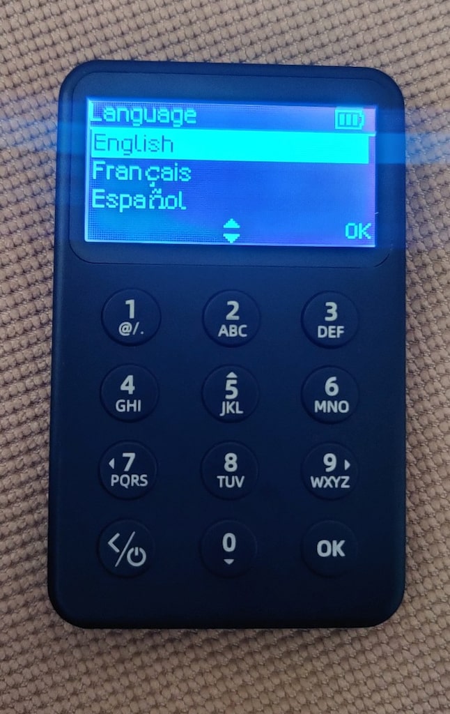 Bluetooth özellikli SafePal X1 kripto para donanım cüzdanı. - 4