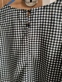 Griffon Nakışlı kolları çan zarifkesim kurdelalı, cotton kumaş XL bluz - 6