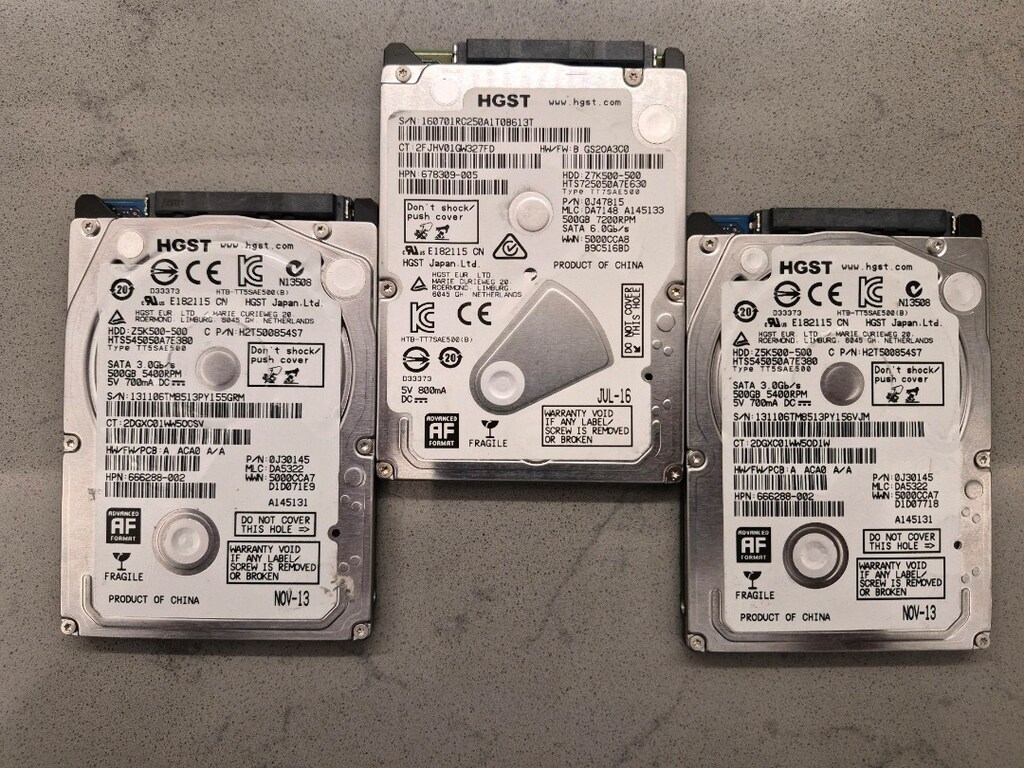 HGST (Hitachi) 500 GB Laptop HDD - 2
