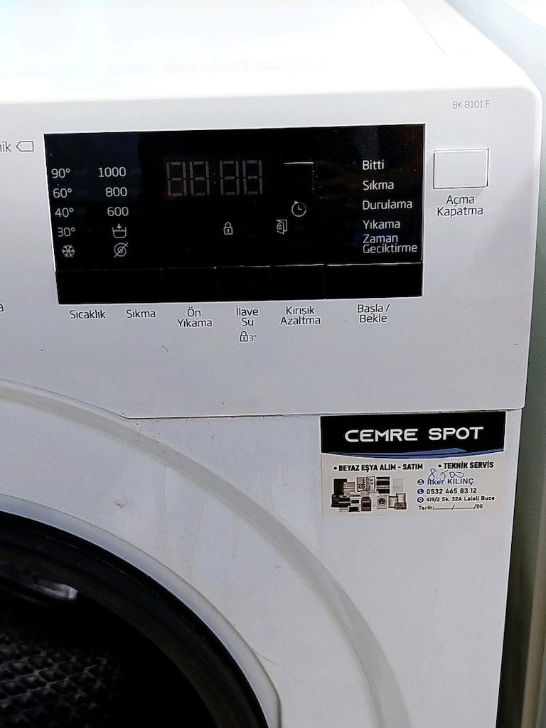 BEKO 8 KG ÇAMAŞIR MAKİNESİ İZMİR İÇİ 3 AY GARANTİMİZ VARDIR - 7