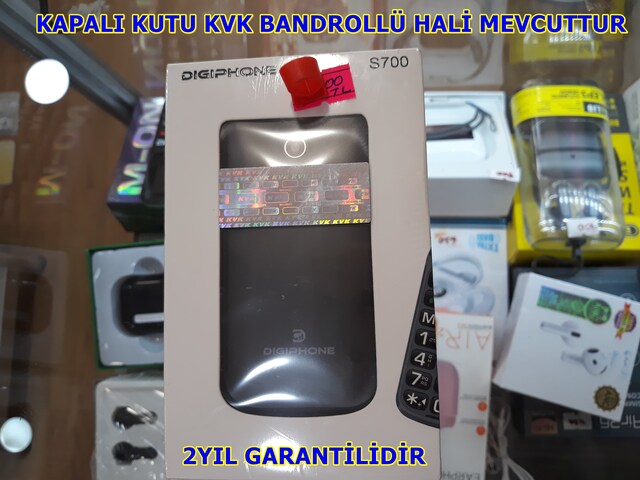 KAPAKLI TUŞLU TELEFON S700 DİGİPHONE YASAL KAYITLI KUTULU SIFIR