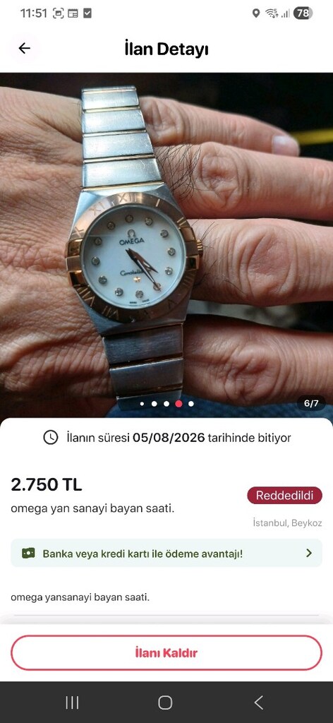 omega bayan saati - 6