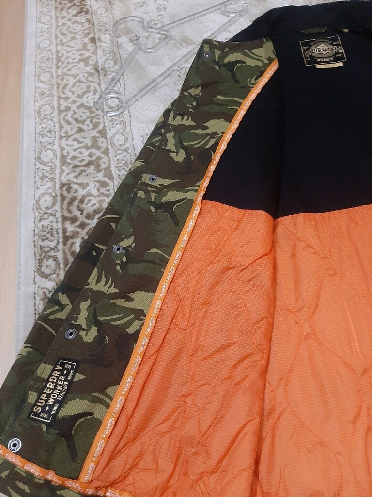 Sıfır Orj. Superdry Erkek Mont M Beden Kamuflaj tipi Sıfır Mont - 10