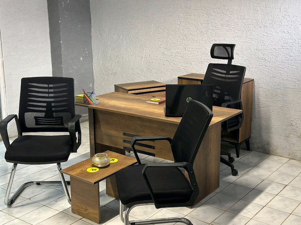 Ofis masası büro takımı koltuk mobilyaları mobilya oturma grubu - 2