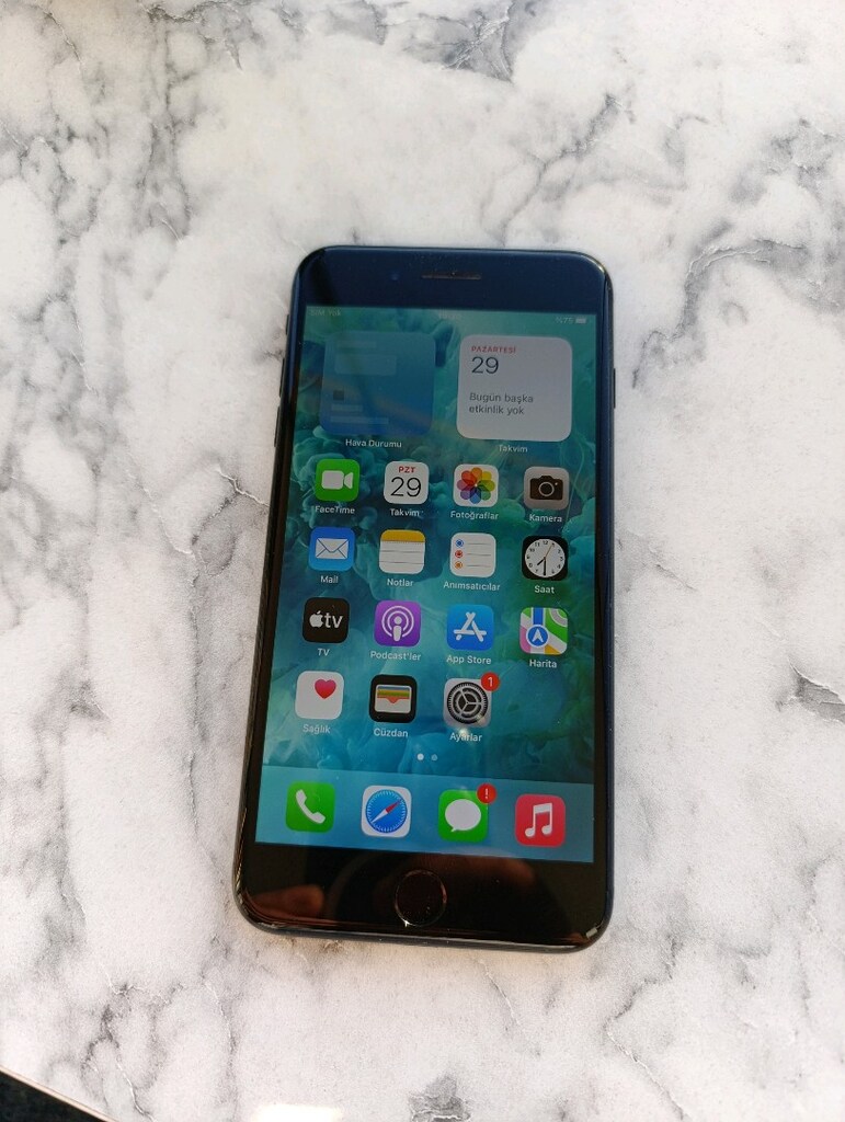 iPhone 7 plus 32 GB Türkiye cihazı pil 86 ful orjinal hatasız takas - 2