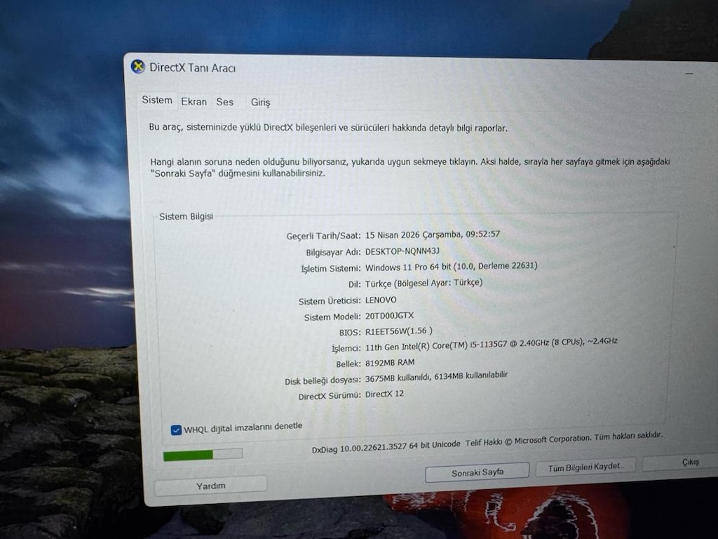 ThinkPad i5 11.Nesil 8/512 - 5