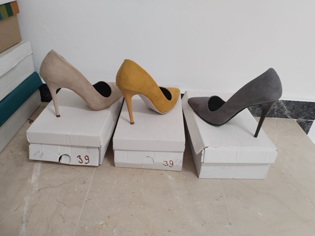 Süet topuklu stiletto - 4
