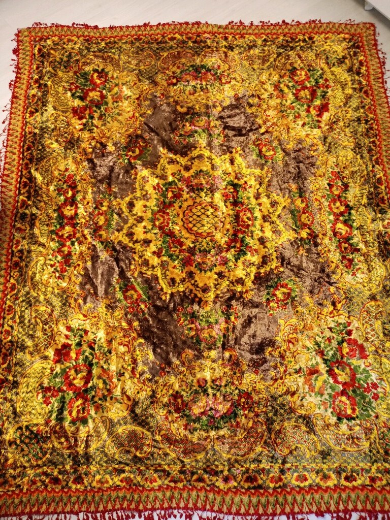 antika halı yatak örtüsü duvar halısı - 9