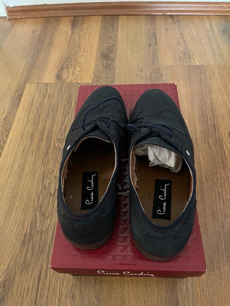 Erkek lacivert Brogue Klasik Ayakkabı - 8