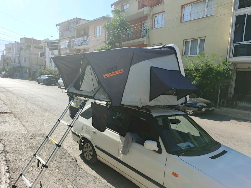 Gipsy sport araç üstü çadır + büyük oda + yan tente - 3