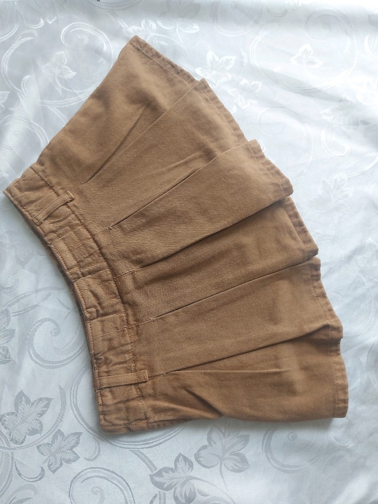 ZARA S BEDEN şortlu kot ETEK - 6