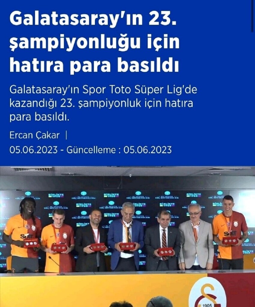 Galatasaray'ın 23-24-25-26. Şampiyonluk Hatıra Paraları Kutulu Tam Set - 3