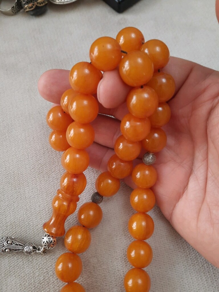 sandık malı sıkma kehribar Tesbih - 4