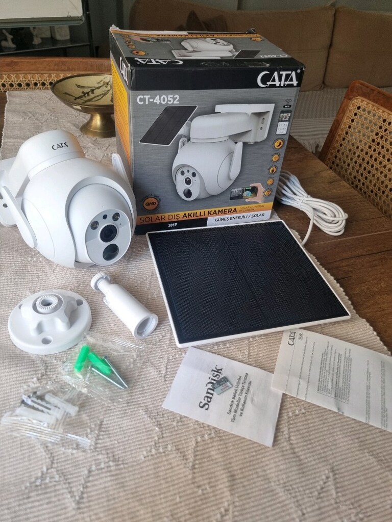 Cata Solar Akıllı Güvenlik Kamerası+64gb - 3