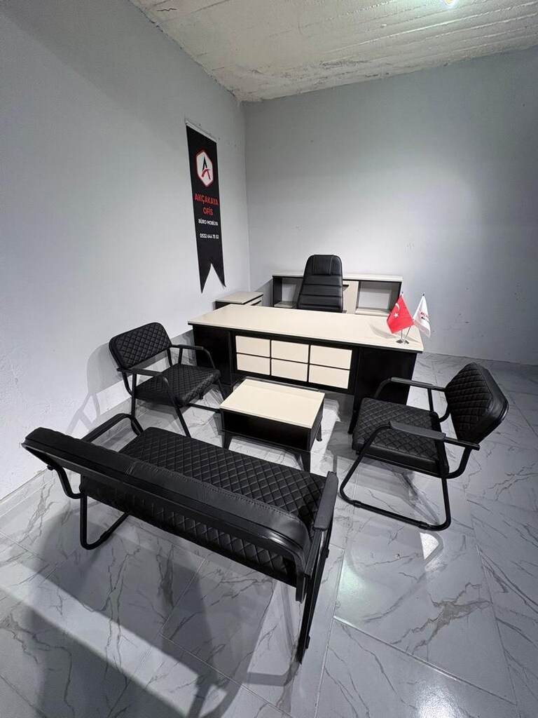 ZENA TAKIM OFİS MASASI MAKAM TAKIMI BÜRO MOBİLYASI - 4