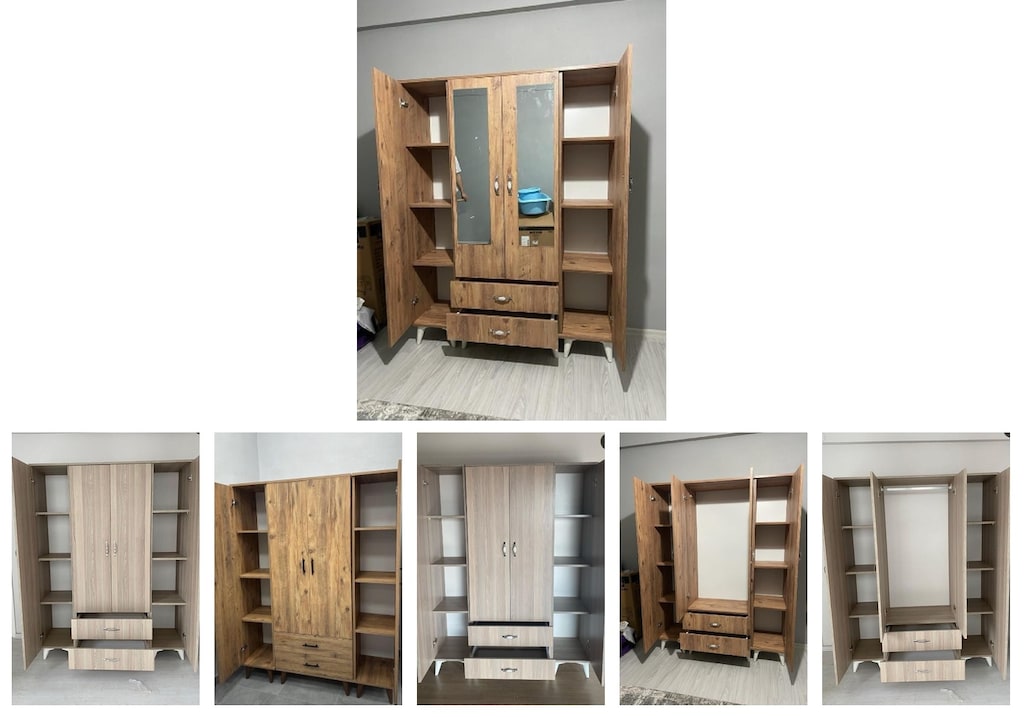 4 kapaklı elbise dolabı nhvfttaqoi - 6